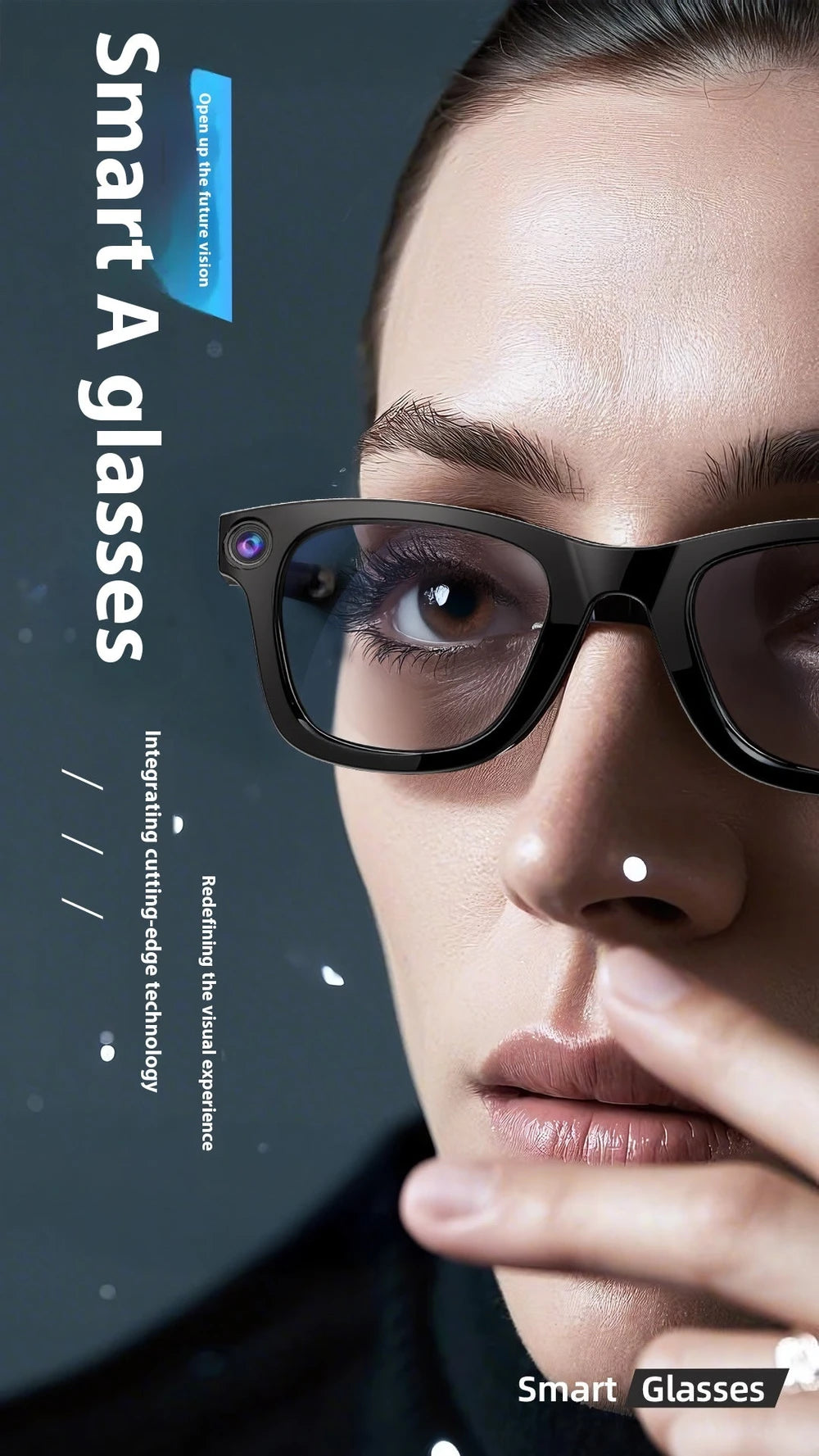 AI Camera recording Smart Glasses