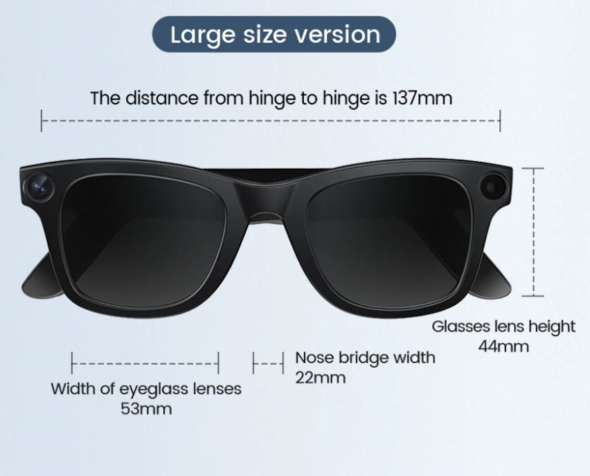 AI Camera recording Smart Glasses